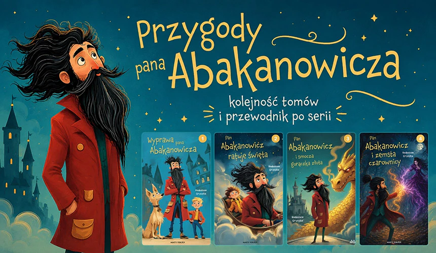„Przygody pana Abakanowicza” – kolejność tomów i przewodnik po serii